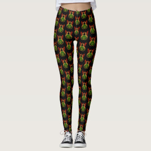 Celtic Crescent Moon And Dragons Leggings