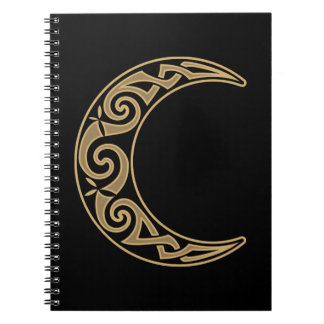 Celtic Crescent Moon Notebook