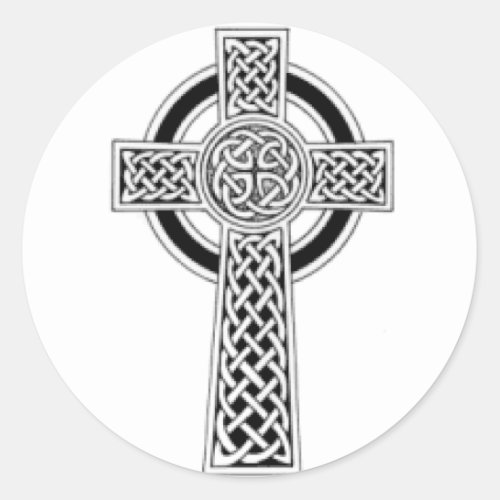 Celtic Cross 1 Classic Round Sticker