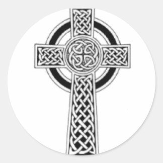 Celtic Cross 1 Classic Round Sticker