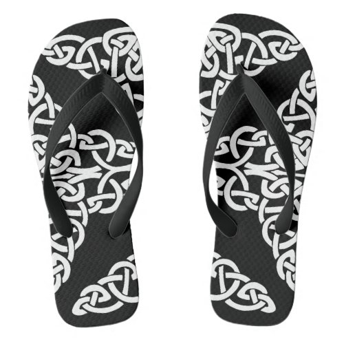 celtic cross 2 adult flip flops