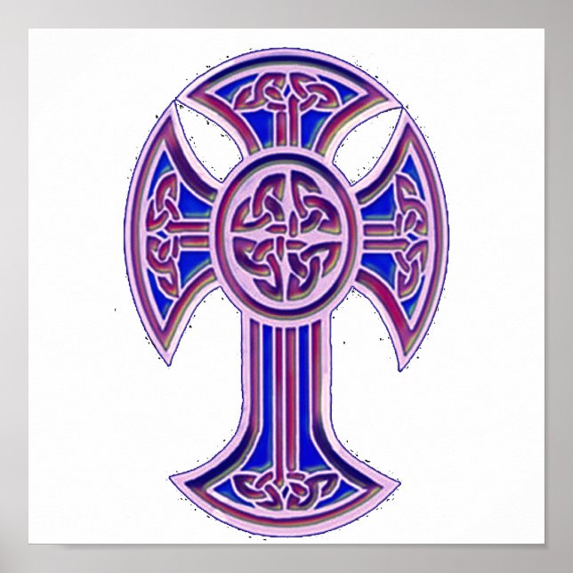 Celtic Cross 2 Purple Poster (Front)