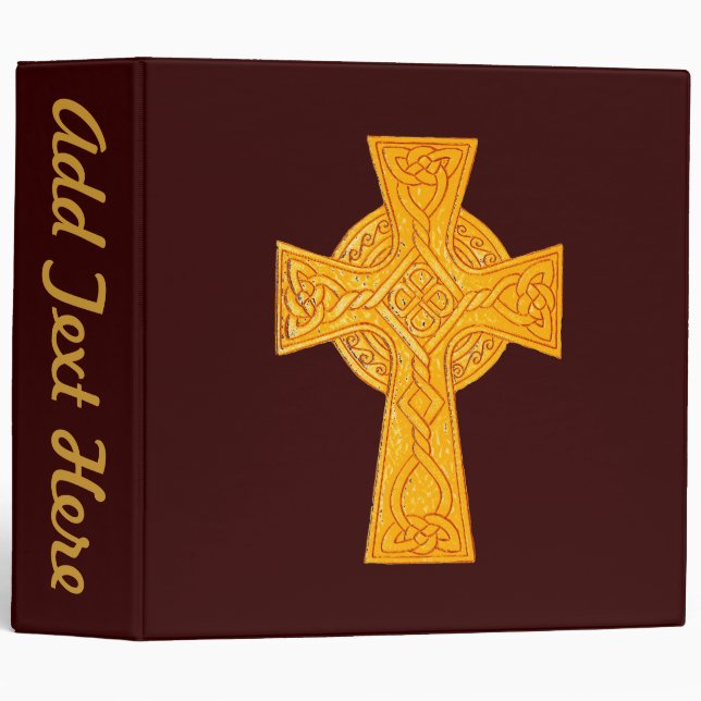 Celtic Cross 3 Gold Binder (Front/Spine)