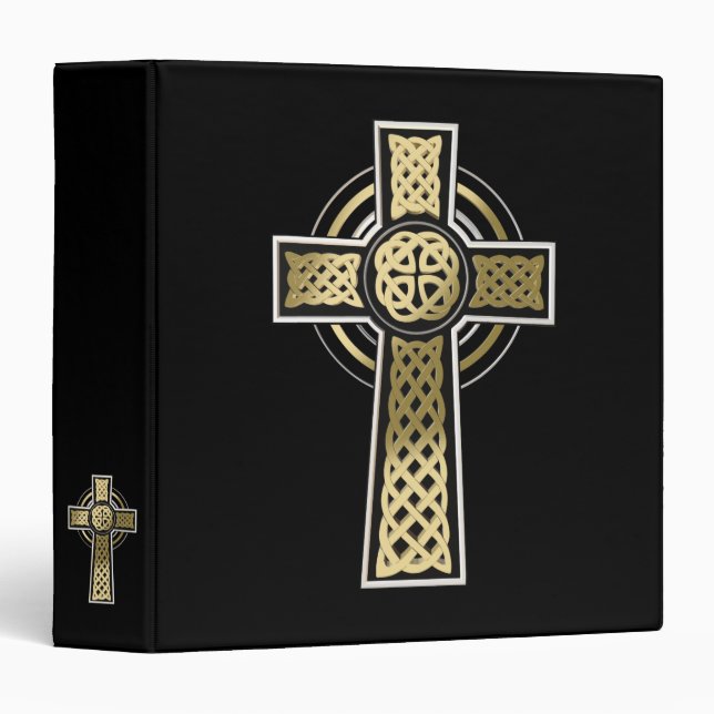 Celtic cross 3 ring binder (Front/Spine)
