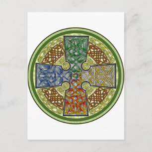 Celtic Cross 4-Color Postcard