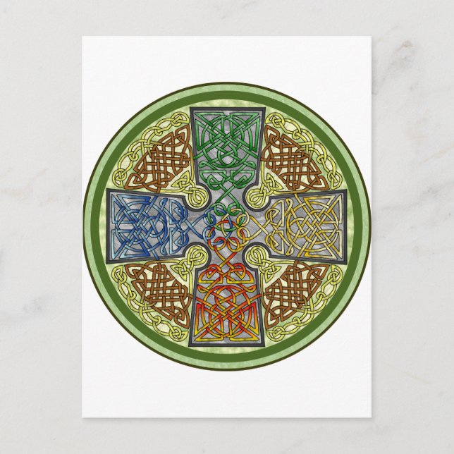 Celtic Cross 4-Color Postcard (Front)