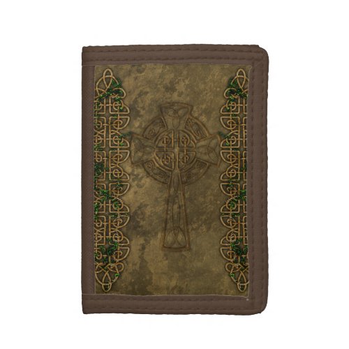 Celtic Cross and Celtic Knots Tri_fold Wallet