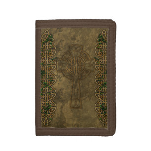 Celtic Cross and Celtic Knots Trifold Wallet