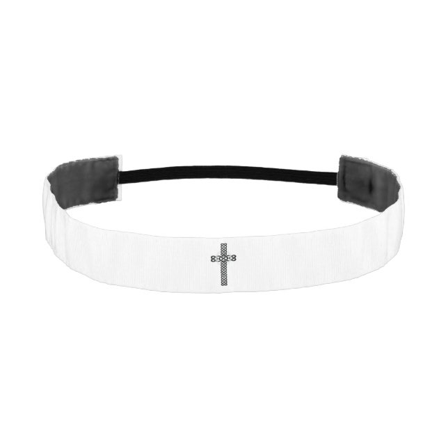 Celtic Cross Athletic Headband (Front)