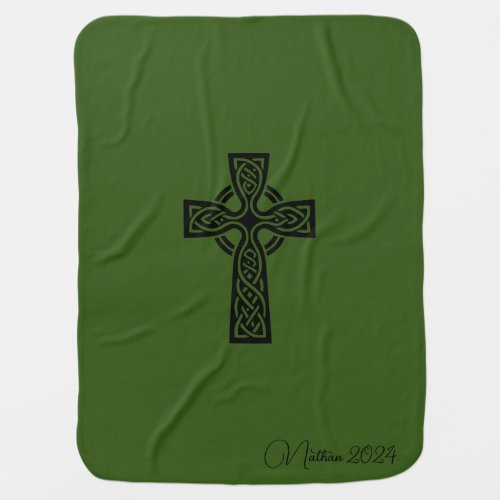 Celtic Cross Baby Blanket