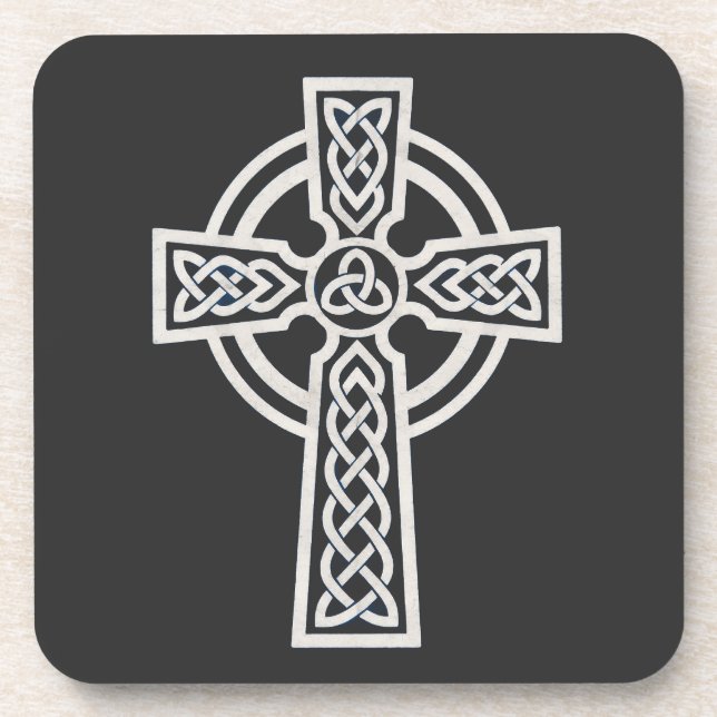 Celtic Cross Beverage Coaster (Front)