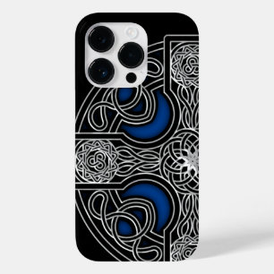 Celtic cross blue Case-Mate iPhone 14 pro case