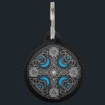Celtic cross blue color pet ID tag<br><div class="desc">Designs of various subjects. A salad of curious and funny ideas.</div>