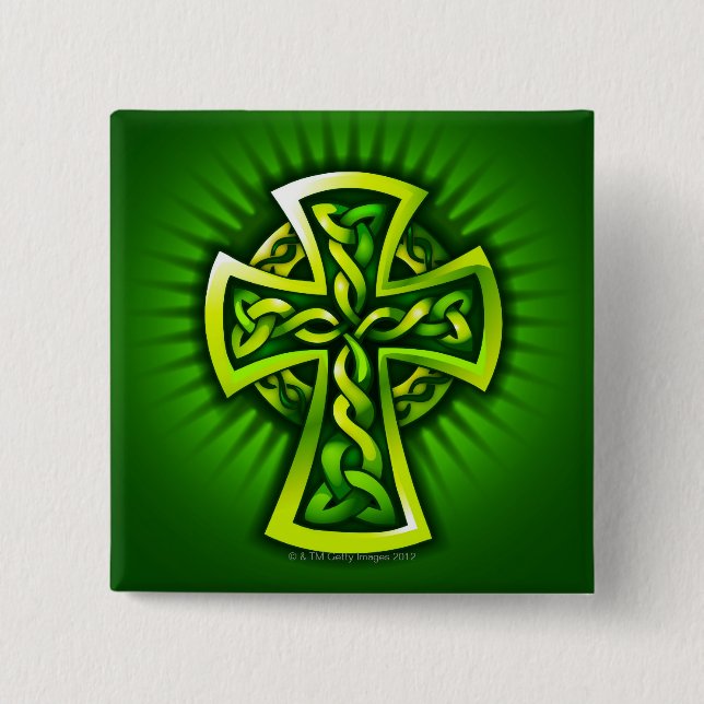 Celtic cross button (Front)