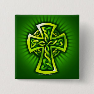 Celtic cross button
