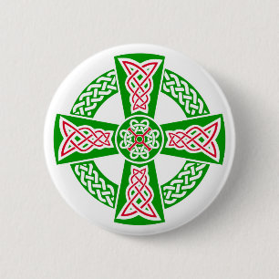 Celtic cross button