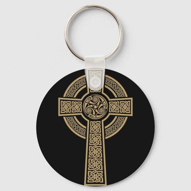 Celtic Cross by Bannigan Artworks Keychain (Front)