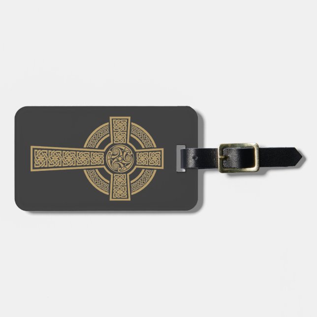 Celtic Cross by Bannigan Artworks Luggage Tag (Front Horizontal)
