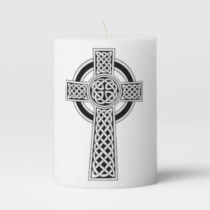 Celtic Cross Candle