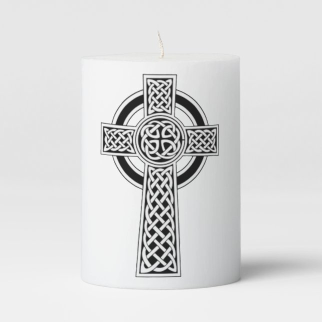 Celtic Cross Candle (Front)