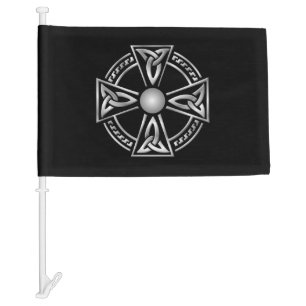 Celtic Cross Car Flag