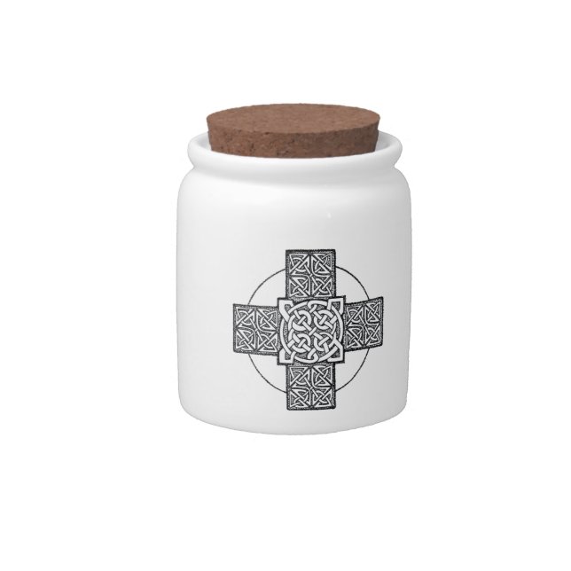 Celtic Cross Cookie Jar (Front)