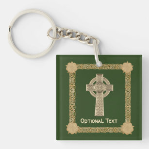 Celtic Cross Custom Keychain