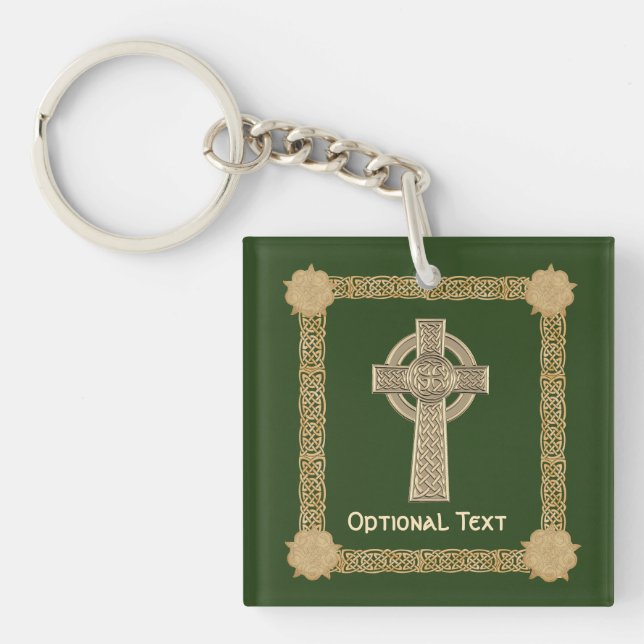 Celtic Cross Custom Keychain (Front)