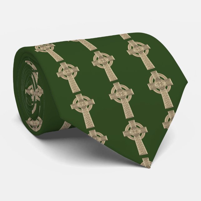 Celtic Cross Custom  Neck Tie (Rolled)