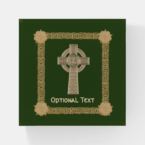 Celtic Cross Custom Paperweight