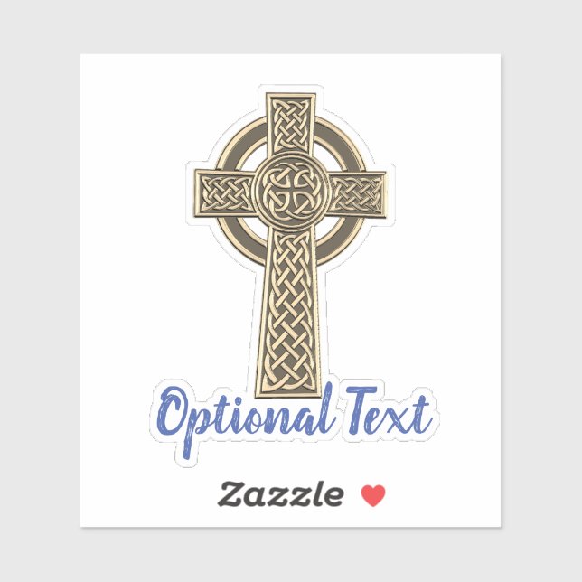 Celtic Cross Custom Sticker (Sheet)