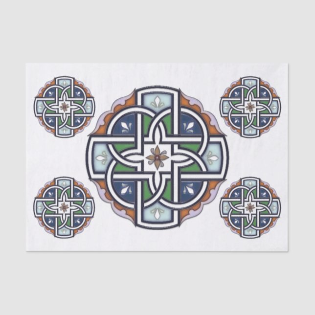 Celtic Cross Deco Tissue Paper (Front)