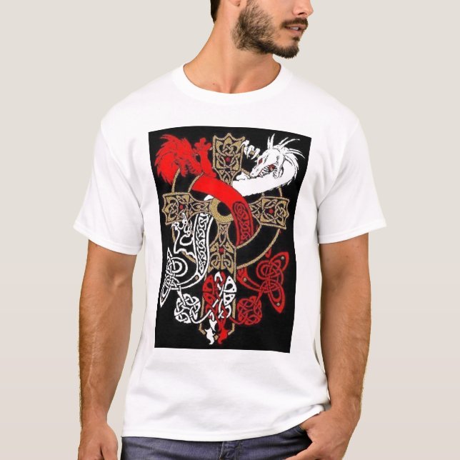 Celtic Cross Dragon T-shirt (Front)