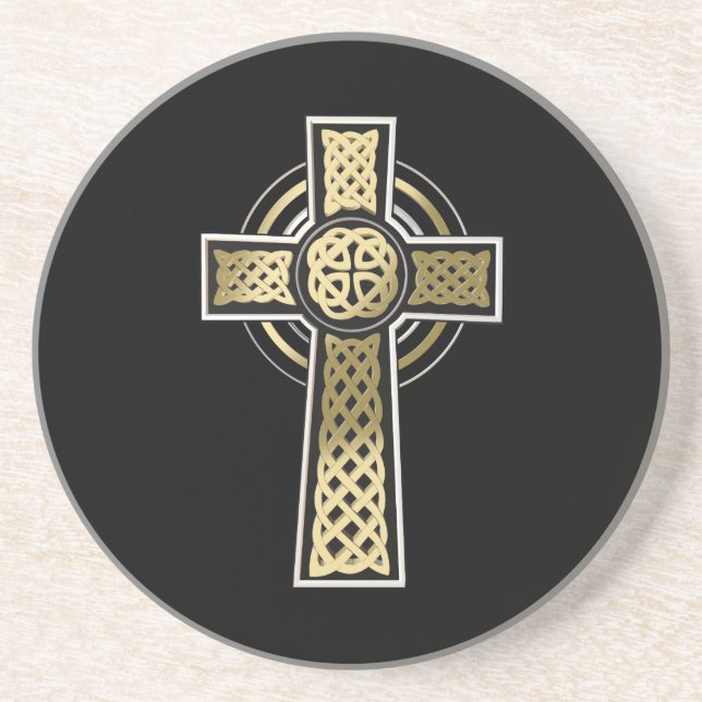 Celtic cross drink coaster (Front)