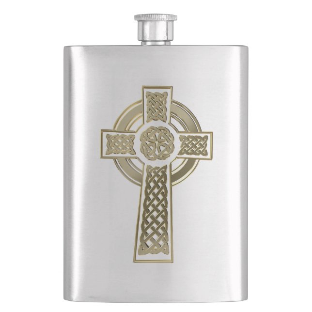 Celtic cross flask (Front)