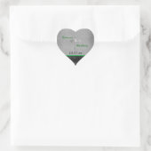 Celtic Cross Green, Black, Gray Wedding Sticker (Bag)