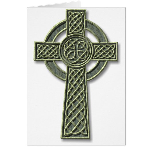 Celtic Cross - Green Stone (Front)