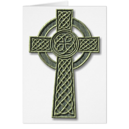 Celtic Cross - Green Stone Cards (Front)
