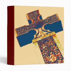 Celtic Cross Grunge Avery Binder