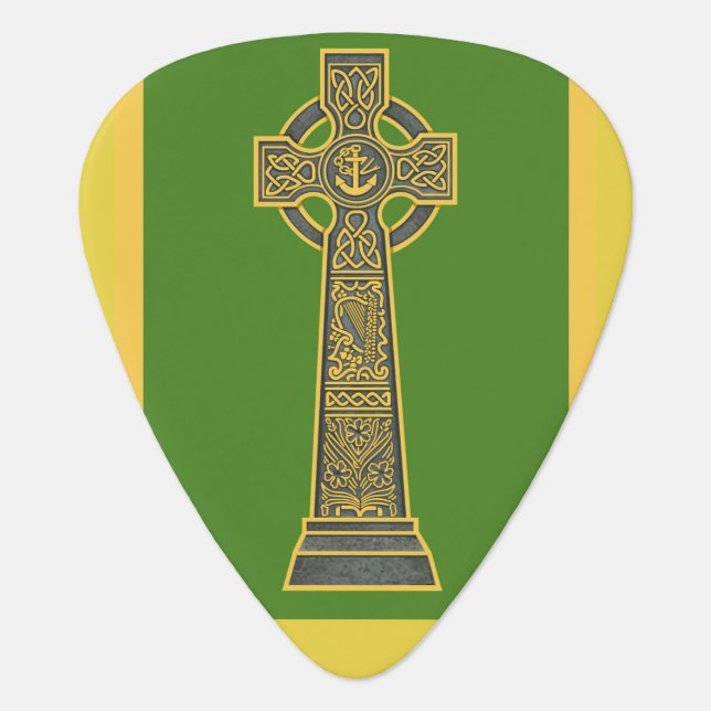 Celtic Cross Guitar Pick (Front)
