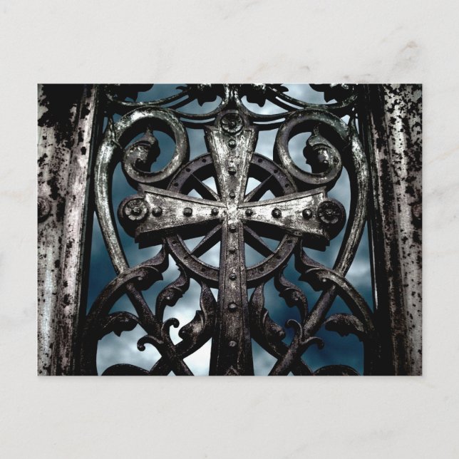 Celtic cross heart postcard (Front)