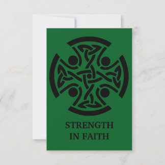 Celtic Cross Holy Card with Latin Pater Noster