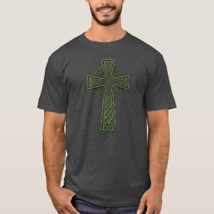 Celtic Cross in green T-Shirt