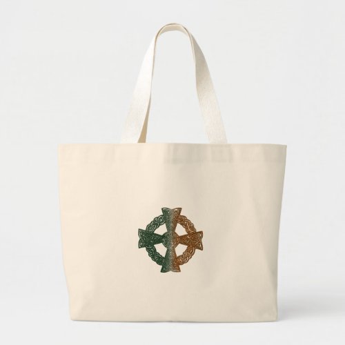 Celtic Cross Irish Art History Collection Large Tote Bag