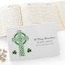 Celtic Cross Irish Shamrocks Memorial Funeral Guest Book
