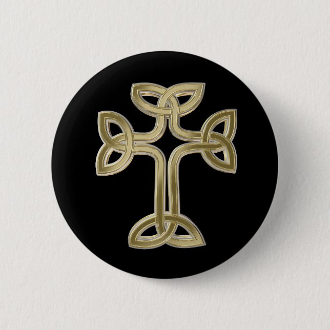 Celtic cross knot button (Front)