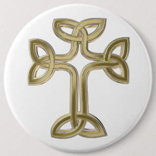 Celtic cross knot button