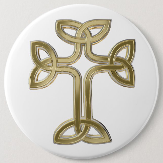 Celtic cross knot button (Front)