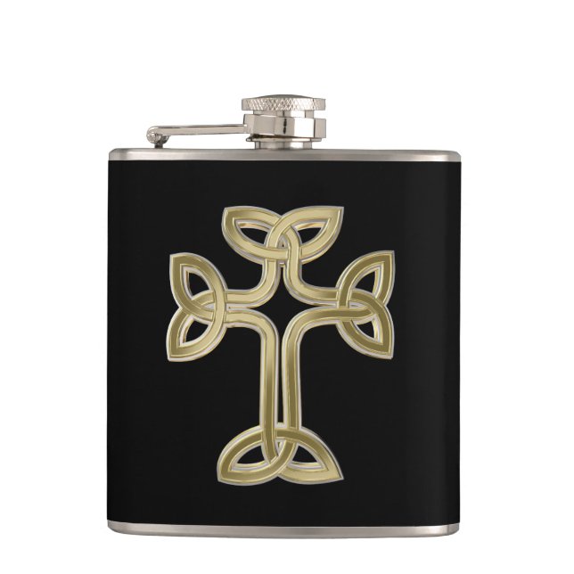 Celtic cross knot flask (Front)