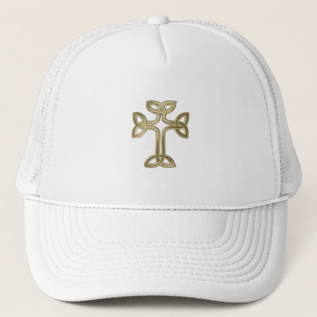 Celtic cross knot trucker hat (Front)